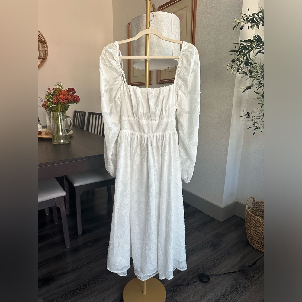 Beautiful white floral dress
